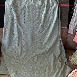 Green Maxi A-Line Dress for Casual Occasions